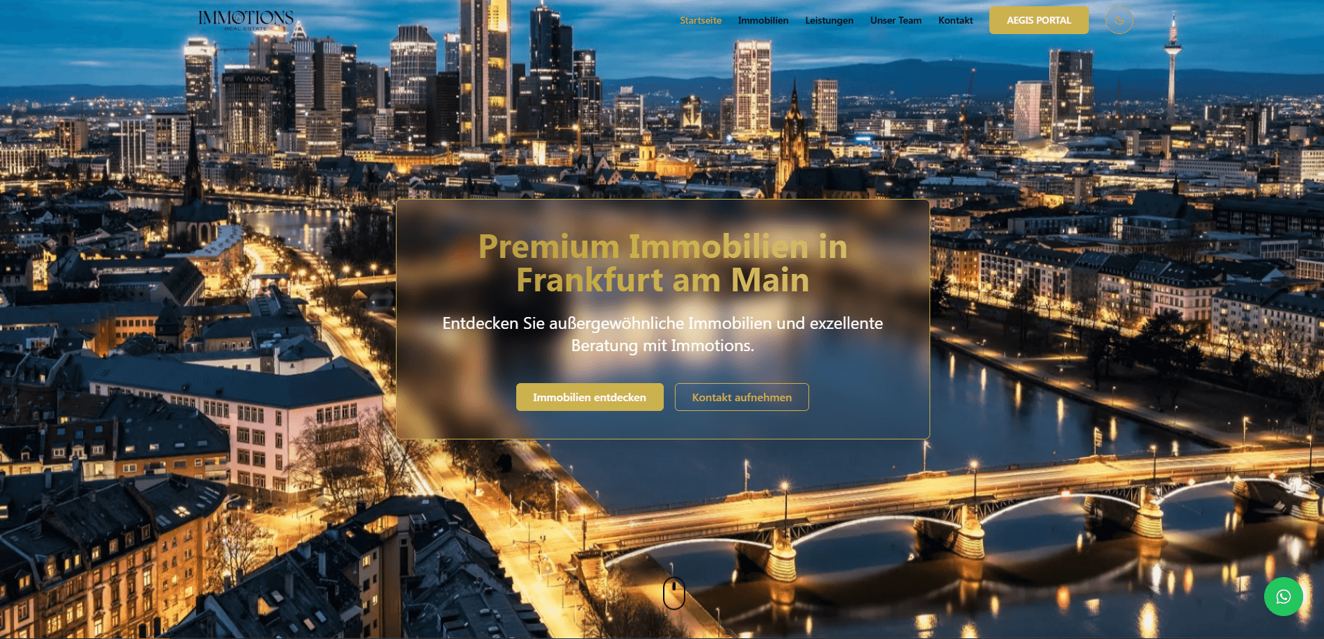Beispiel für eine Premium Website von EMIT Solution